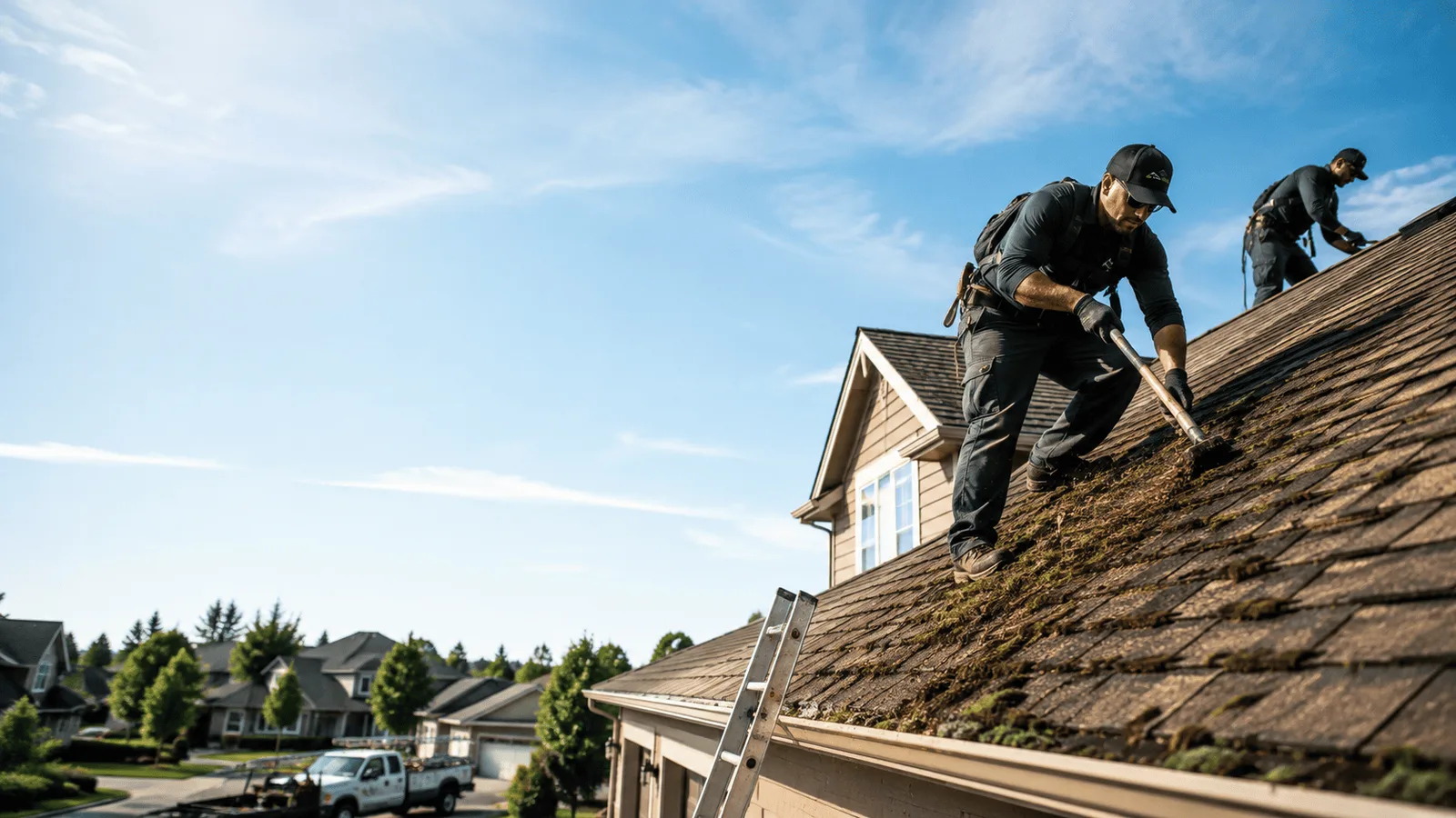 Roof Moss Removal in Logan, IL near me